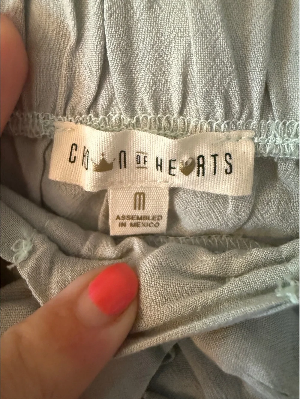 Crown of Hearts Girls Medium Mint Skirt